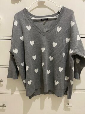 Cable & Gauge Light Gray Crewneck Sweater
